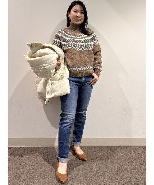 GAP（ギャップ）の「ウォッシュウェル ミッドライズ ガールフレンドデニム（デニムパンツ・レディース・ライトインディゴブルー・23/24/25/26/27/28/29/30）」の18枚目の写真