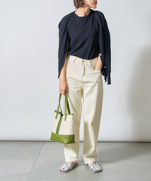 MAISON BREEZE（メゾンブリーズ）の「【MAISON BREEZE】バッグinバッグ付き シンプルPUカラーハンドル2WAYトートバッグ KNF（トートバッグ・レディース・ブラック/ブラウン/グリーン・FREE）」の12枚目の写真