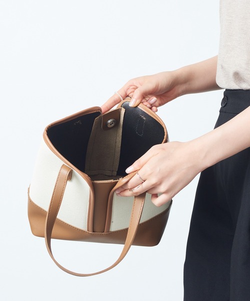 MAISON BREEZE（メゾンブリーズ）の「【MAISON BREEZE】バッグinバッグ付き シンプルPUカラーハンドル2WAYトートバッグ KNF（トートバッグ・レディース・ブラック/ブラウン/グリーン・FREE）」の18枚目の写真