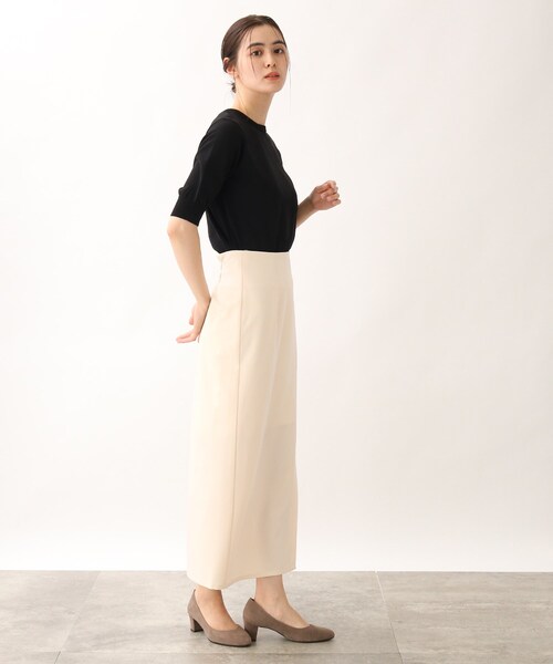 grove（グローブ）の「◆ハイウエストスリットタイトスカート（スカート・レディース・アイボリー/ブラック/ブルー/ダークオレンジ・02/01/04/03）」の6枚目の写真