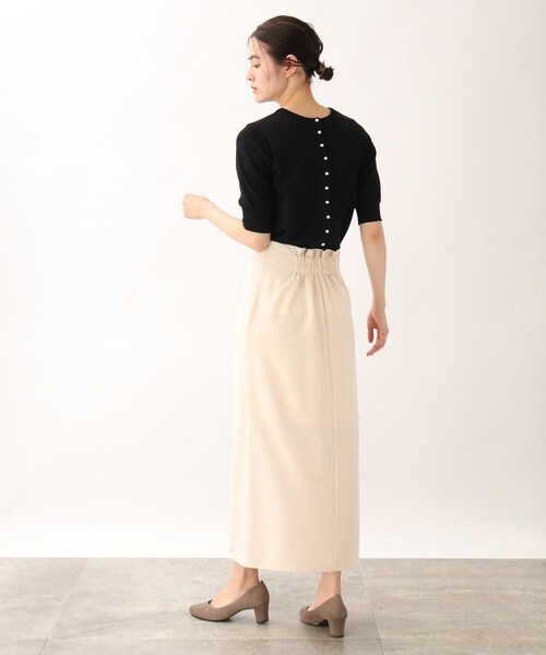 grove（グローブ）の「◆ハイウエストスリットタイトスカート（スカート・レディース・アイボリー/ブラック/ブルー/ダークオレンジ・02/01/04/03）」の9枚目の写真