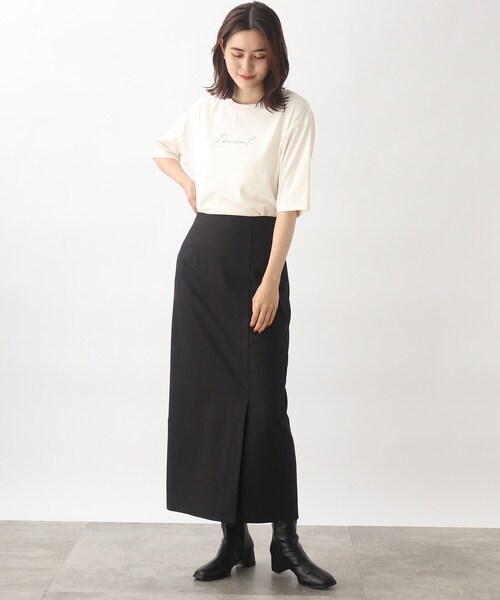 grove（グローブ）の「◆ハイウエストスリットタイトスカート（スカート・レディース・アイボリー/ブラック/ブルー/ダークオレンジ・02/01/04/03）」の10枚目の写真