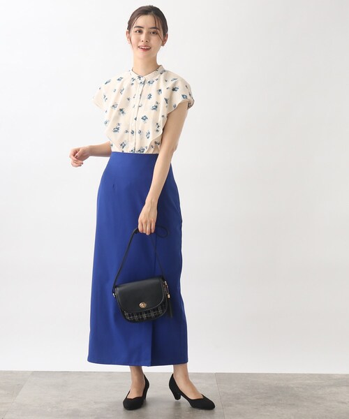 grove（グローブ）の「◆ハイウエストスリットタイトスカート（スカート・レディース・アイボリー/ブラック/ブルー/ダークオレンジ・02/01/04/03）」の17枚目の写真