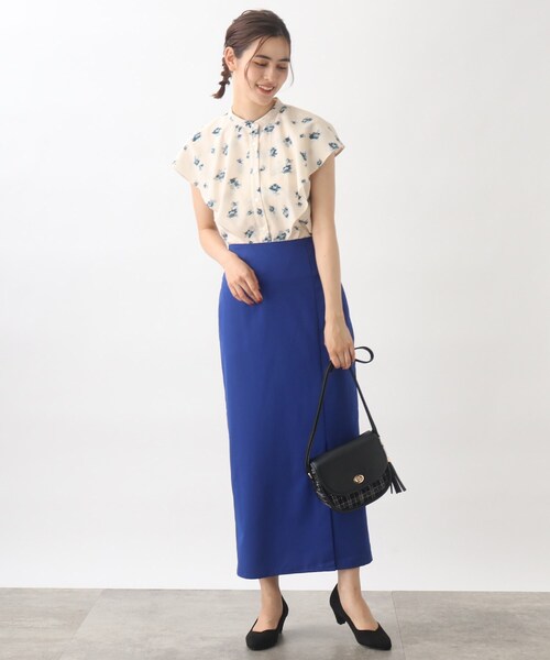 grove（グローブ）の「◆ハイウエストスリットタイトスカート（スカート・レディース・アイボリー/ブラック/ブルー/ダークオレンジ・02/01/04/03）」の21枚目の写真