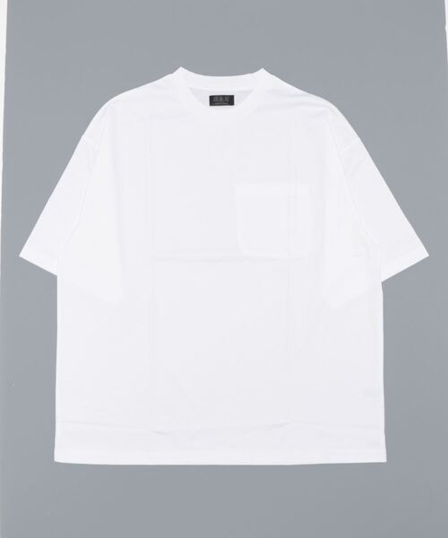 A4A(エーフォーエー)の「A4A/エーフォーエー/シルケットポケットショートスリーブTシャツ(Tシャツ/カットソー・レディース・ホワイト/ブラック/ブルー/グリーン・M/L)」の5枚目の写真