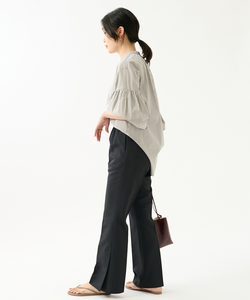 journal standard L'essage(ジャーナルスタンダードレサージュ)の「ドライチノイージーパンツ(チノパンツ・レディース・ブラック/ブルー系その他/ベージュ・FREE)」の6枚目の写真