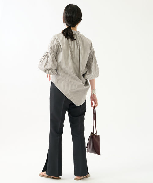 journal standard L'essage(ジャーナルスタンダードレサージュ)の「ドライチノイージーパンツ(チノパンツ・レディース・ブラック/ブルー系その他/ベージュ・FREE)」の7枚目の写真