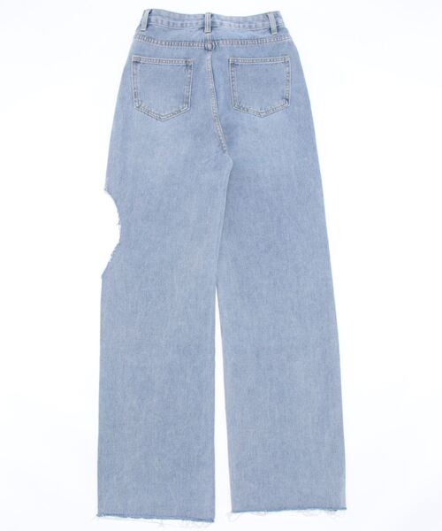 AMAIL(アマイル)の「Over cut denim(デニムパンツ・レディース・ブルー・M/S)」の9枚目の写真