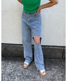 Over cut denim