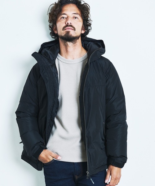 Magine（マージン）の「NYLON STAND HOOD DOWN JKT:ナイロン スタンド