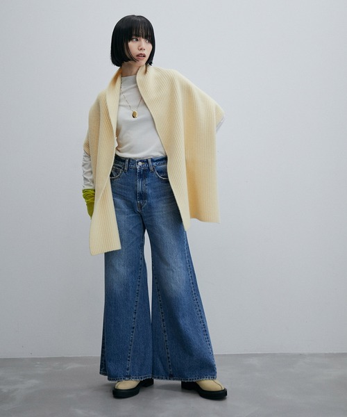 ADAM ET ROPE'(アダムエロペ)の「ウールカシミヤアゼニットストール(ストール/ショール・レディース・グレー/ピンク/クリーム/ホワイト系その他2・FREE)」の20枚目の写真