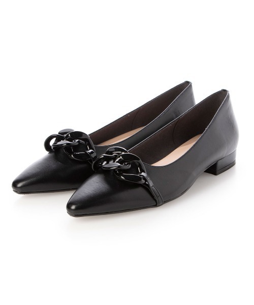 carino(カリーノ)の「【レイン対応】ポインテッドトゥアクリルチェーンパンプス(パンプス・レディース・ブラック/ブラウン/シルバー/デザートカモ/ベージュ系その他4・22.5cm/23cm/23.5cm/24cm/24.5cm)」の2枚目の写真