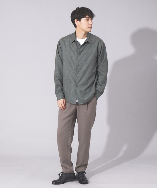 ABAHOUSE（アバハウス）の「ダブルフェイス ジャージー イージーパンツ（その他パンツ・メンズ・チャコールグレー/ブラック/モカ・46/48/50/44）」の4枚目の写真