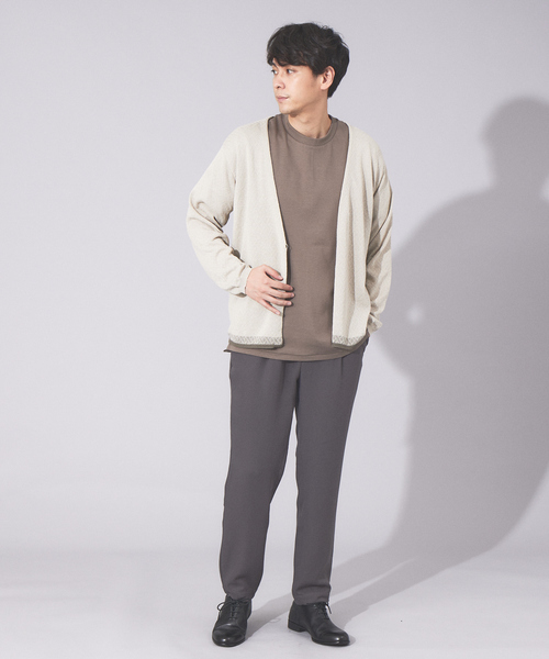 ABAHOUSE（アバハウス）の「ダブルフェイス ジャージー イージーパンツ（その他パンツ・メンズ・チャコールグレー/ブラック/モカ・46/48/50/44）」の7枚目の写真