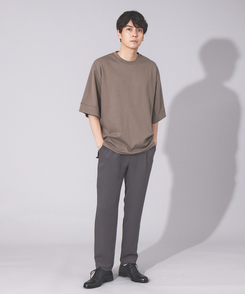 ABAHOUSE（アバハウス）の「ダブルフェイス ジャージー イージーパンツ（その他パンツ・メンズ・チャコールグレー/ブラック/モカ・46/48/50/44）」の8枚目の写真