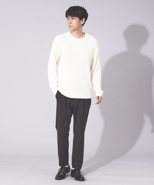 ABAHOUSE（アバハウス）の「ダブルフェイス ジャージー イージーパンツ（その他パンツ・メンズ・チャコールグレー/ブラック/モカ・46/48/50/44）」の9枚目の写真