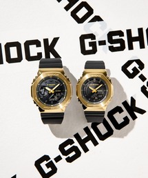 G-SHOCK（ジーショック）の「Pair Model / ブラック＆ゴールド / GM-2100G-1A9JF × GM-S2100GB-1AJF（アナログ腕時計・キッズ）」