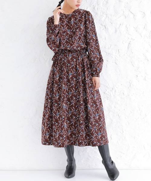 osharewalker(オシャレウォーカー)の「【廃盤】『ニュアンスフラワーワンピース』(ワンピース・レディース・ボルドー/アイボリー/ネイビー・1/2)」の7枚目の写真