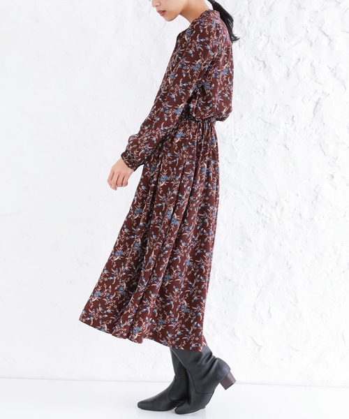 osharewalker(オシャレウォーカー)の「【廃盤】『ニュアンスフラワーワンピース』(ワンピース・レディース・ボルドー/アイボリー/ネイビー・1/2)」の8枚目の写真