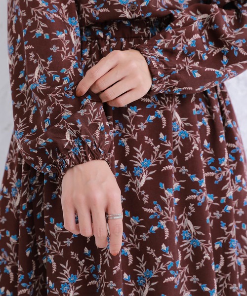 osharewalker(オシャレウォーカー)の「【廃盤】『ニュアンスフラワーワンピース』(ワンピース・レディース・ボルドー/アイボリー/ネイビー・1/2)」の11枚目の写真