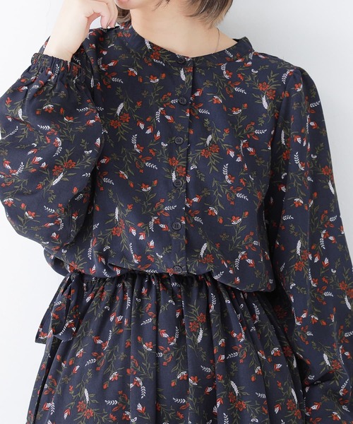 osharewalker(オシャレウォーカー)の「【廃盤】『ニュアンスフラワーワンピース』(ワンピース・レディース・ボルドー/アイボリー/ネイビー・1/2)」の21枚目の写真