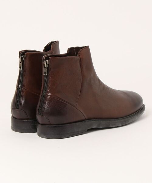BOEMOS(ボエモス)の「【BOEMOS】 BUFFALO レザー バックジップ ブーツ NERO(BLACK)(ブーツ・メンズ・ブラウン/ブラック・44/43/42)」の3枚目の写真
