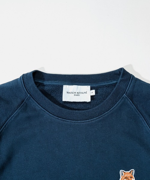 Maison Kitsune(メゾンキツネ)の「MAISON KITSUNE FOX HEAD PATCH ADJUSTED SWEATSHIRT メゾン キツネ フォックスヘッド パッチ ワンポイント スウェット(スウェット・レディース・グレー/ブラック/ネイビー/ナチュラル・MEDIUM/SMALL/X-SMALL)」の6枚目の写真