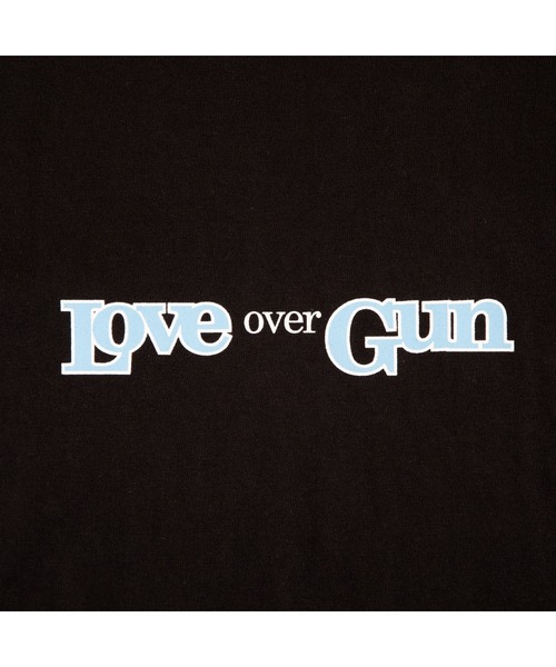 NINE RULAZ LINE（ナインルーラズライン）の「ナインルーラーズ [Nine Rulaz] - ピース オーバー ガン 半袖 Tシャツ [Peace Over Gun Tee]（Tシャツ/カットソー・メンズ・ホワイト/ブラック/スモークピンク・LARGE/X-LARGE/MEDIUM/XX-LARGE）」の6枚目の写真