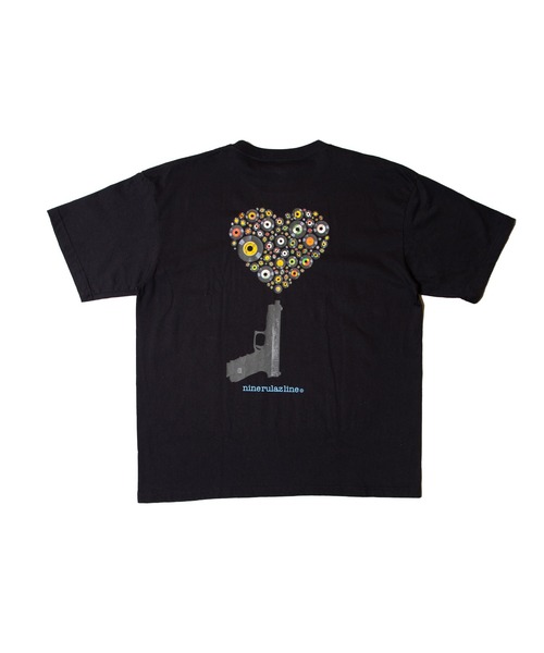 NINE RULAZ LINE（ナインルーラズライン）の「ナインルーラーズ [Nine Rulaz] - ピース オーバー ガン 半袖 Tシャツ [Peace Over Gun Tee]（Tシャツ/カットソー・メンズ・ホワイト/ブラック/スモークピンク・LARGE/X-LARGE/MEDIUM/XX-LARGE）」の7枚目の写真