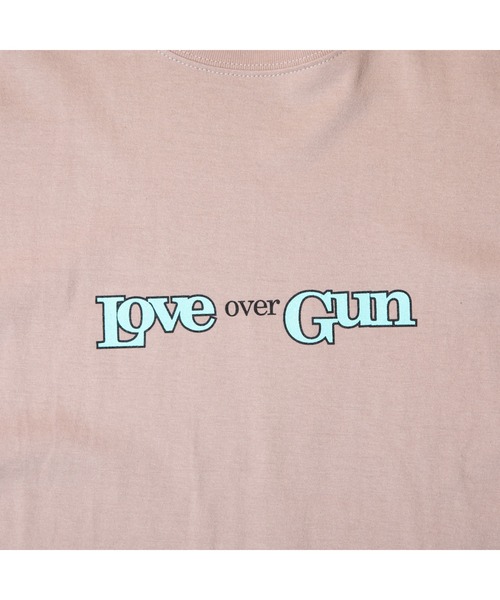 NINE RULAZ LINE（ナインルーラズライン）の「ナインルーラーズ [Nine Rulaz] - ピース オーバー ガン 半袖 Tシャツ [Peace Over Gun Tee]（Tシャツ/カットソー・メンズ・ホワイト/ブラック/スモークピンク・LARGE/X-LARGE/MEDIUM/XX-LARGE）」の10枚目の写真