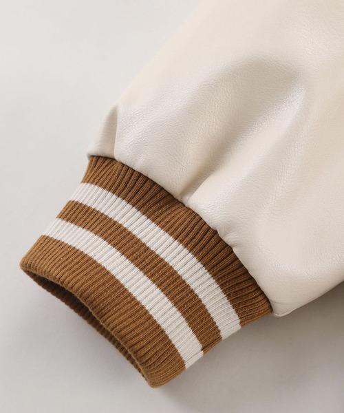 HOOK（フック）の「【HOOK】アメカジワッペン刺繍スタジャンジャケット・フラワーシリーズ（スタジャン・メンズ・ブラウン系その他/グリーン/ブラック系その他/ブラウン/ブラック/グレー・M/L/XL）」の18枚目の写真