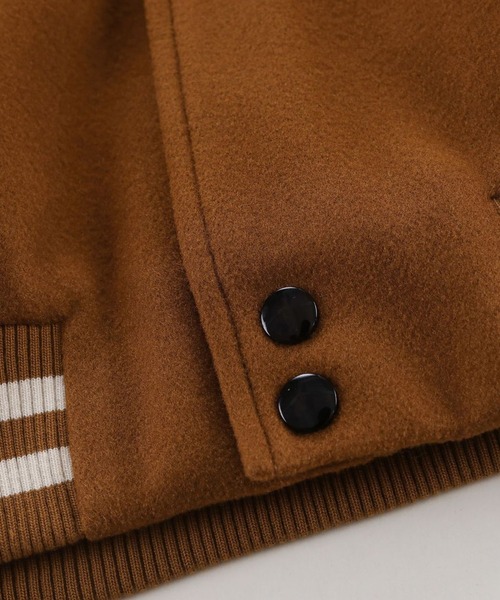 HOOK（フック）の「【HOOK】アメカジワッペン刺繍スタジャンジャケット・フラワーシリーズ（スタジャン・メンズ・ブラウン系その他/グリーン/ブラック系その他/ブラウン/ブラック/グレー・M/L/XL）」の19枚目の写真