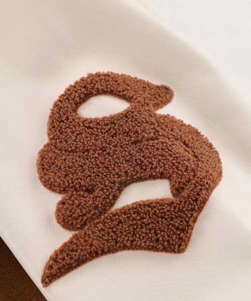 HOOK（フック）の「【HOOK】アメカジワッペン刺繍スタジャンジャケット・フラワーシリーズ（スタジャン・メンズ・ブラウン系その他/グリーン/ブラック系その他/ブラウン/ブラック/グレー・M/L/XL）」の22枚目の写真