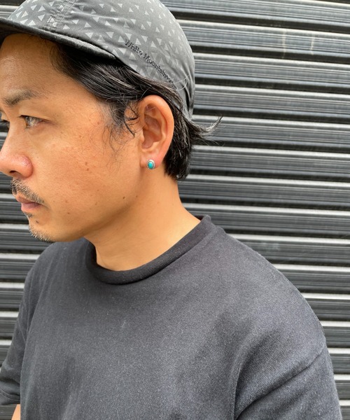 VIVIFY（ビビファイ）の「ピアス/ネイティブ/カボションストーン（ピアス（片耳用）・メンズ・ホワイト系その他/ブラック/ターコイズブルー/ワインレッド/スモークグレー/ブラウン系その他/グリーン/クリア・FREE）」の13枚目の写真