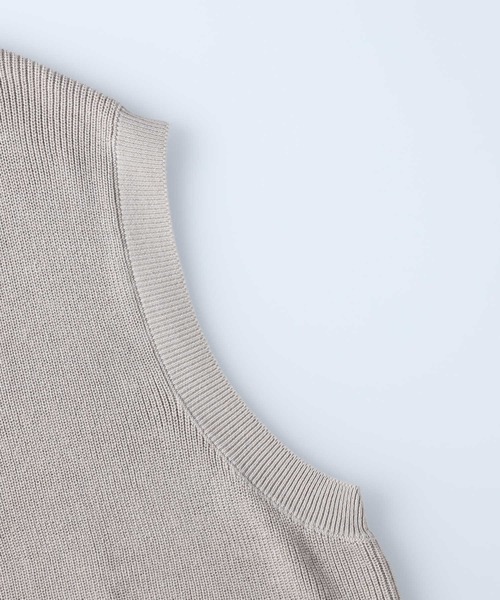 BACK NUMBER(バックナンバー)の「【BACK NUMBER】Vネックニットベスト(ベスト・メンズ・ブラック/ライトベージュ/グリーン・L/XL/M)」の9枚目の写真
