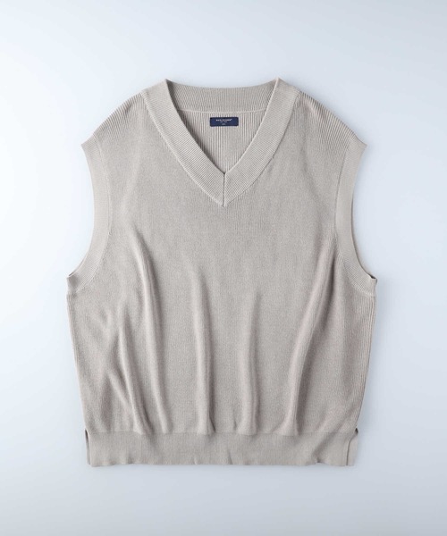 BACK NUMBER(バックナンバー)の「【BACK NUMBER】Vネックニットベスト(ベスト・メンズ・ブラック/ライトベージュ/グリーン・L/XL/M)」の13枚目の写真