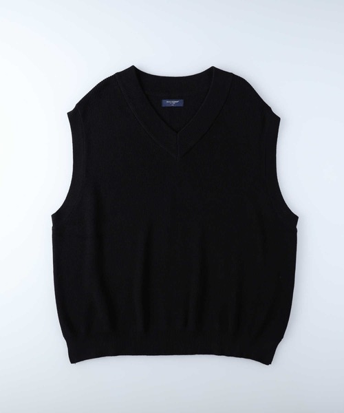 BACK NUMBER(バックナンバー)の「【BACK NUMBER】Vネックニットベスト(ベスト・メンズ・ブラック/ライトベージュ/グリーン・L/XL/M)」の12枚目の写真