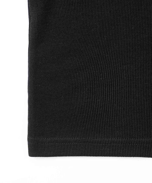 X-girl（エックスガール）の「DETACHABLE RIB TOP（Tシャツ/カットソー・レディース・ホワイト/ライトブルー/ブラック・M/S）」の8枚目の写真