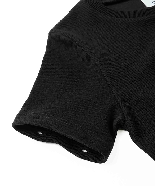 X-girl（エックスガール）の「DETACHABLE RIB TOP（Tシャツ/カットソー・レディース・ホワイト/ライトブルー/ブラック・M/S）」の22枚目の写真