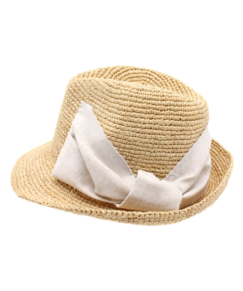 Khaju（カージュ）の「control freak:リボンハット（ハット・レディース・ベージュ/ブルー・ONE SIZE）」の8枚目の写真