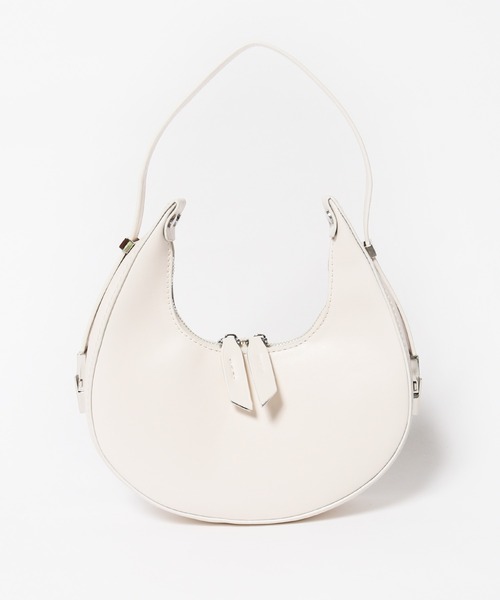 Chick(チック)の「▲三日月形 クレッセント ホーボーバッグ(ハンドバッグ・レディース・ブラック/オフホワイト/ピンク/ブルー/グリーン・FREE)」の14枚目の写真