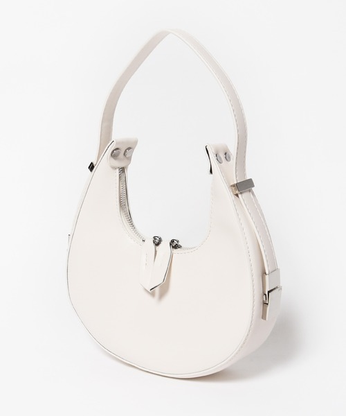 Chick(チック)の「▲三日月形 クレッセント ホーボーバッグ(ハンドバッグ・レディース・ブラック/オフホワイト/ピンク/ブルー/グリーン・FREE)」の15枚目の写真