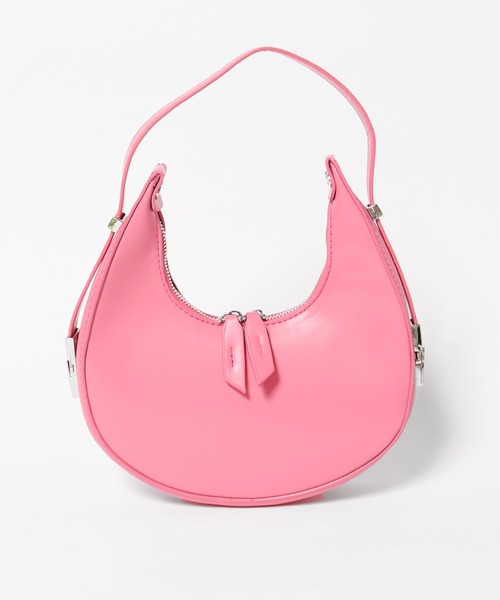 Chick(チック)の「▲三日月形 クレッセント ホーボーバッグ(ハンドバッグ・レディース・ブラック/オフホワイト/ピンク/ブルー/グリーン・FREE)」の22枚目の写真