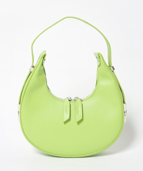 Chick(チック)の「▲三日月形 クレッセント ホーボーバッグ(ハンドバッグ・レディース・ブラック/オフホワイト/ピンク/ブルー/グリーン・FREE)」の18枚目の写真