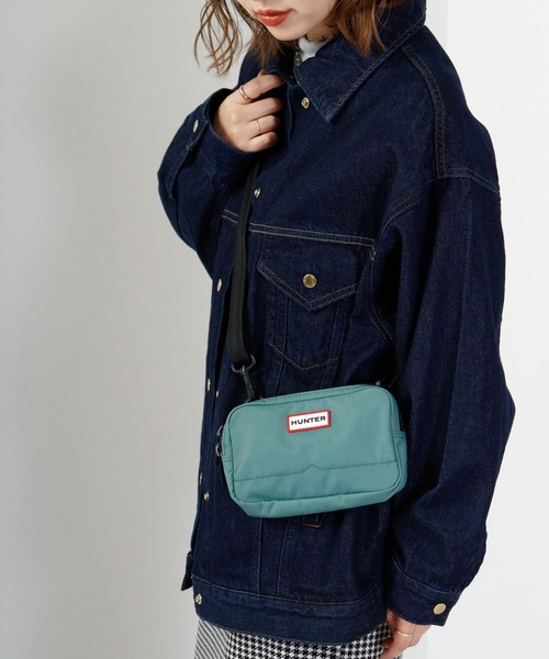 HUNTER ハンター ナイロン スマホ ショルダーバッグ カーキ系 メンズ HUNTER ハンター ナイロン スマホ ショルダーバッグ カーキ系