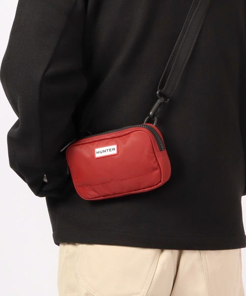 HUNTER(ハンター)の「HUNTER NYLON KEEPER PHONE POUCH ナイロン ミニバッグ(ショルダーバッグ・メンズ・オレンジ/カーキ/サーモンピンク/ワイン/ライトグリーン/ブラック/ネイビー/グリーン系その他/ピンク系その他/ブルー/ブルーグレー/ピンク・FREE)」の11枚目の写真