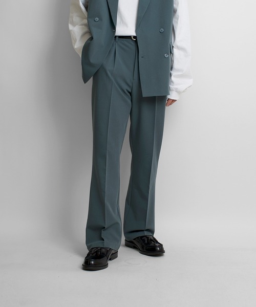 Confirm(コンファーム)の「【セットアップ対応】ナローフレアパンツ【Confirm】(スラックス・メンズ・ブラック/グレー/グリーン・M/L)」の7枚目の写真