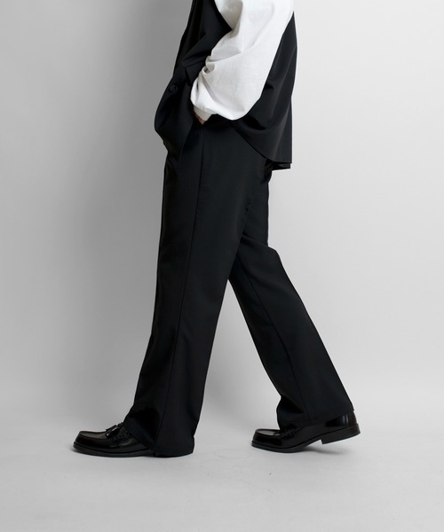 Confirm(コンファーム)の「【セットアップ対応】ナローフレアパンツ【Confirm】(スラックス・メンズ・ブラック/グレー/グリーン・M/L)」の8枚目の写真