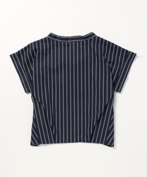 Ray BEAMS（レイビームス）の「Ray BEAMS / ストライプ Vネックプルオーバー（シャツ/ブラウス・レディース・ホワイト/ネイビー・ONE SIZE）」の10枚目の写真