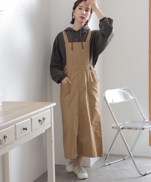 ElegChic(エレグシック)の「ミニ裏毛ヒップカバーパーカー(パーカー・レディース・チャコールグレー/ブラック/杢グレー・LL~3L/4L~5L/M~L)」の11枚目の写真